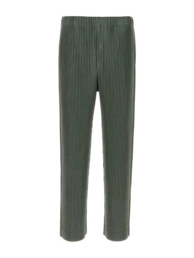 Monthly Color October Straight Pants Moss Green - ISSEY MIYAKE - BALAAN 2