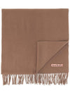 Wool Fringe Scarf Caramel Brown - ACNE STUDIOS - BALAAN 2