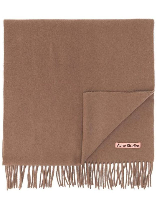 Wool Fringe Scarf Caramel Brown - ACNE STUDIOS - BALAAN 2