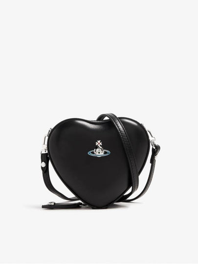 Mini Heart 24 Napa Cross Bag Black - VIVIENNE WESTWOOD - BALAAN 2