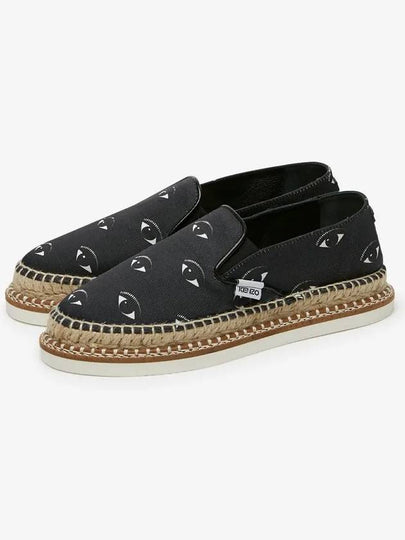 Women's Eye Printing Black Slip-Ons 2ES398 F72 99 - KENZO - BALAAN 2