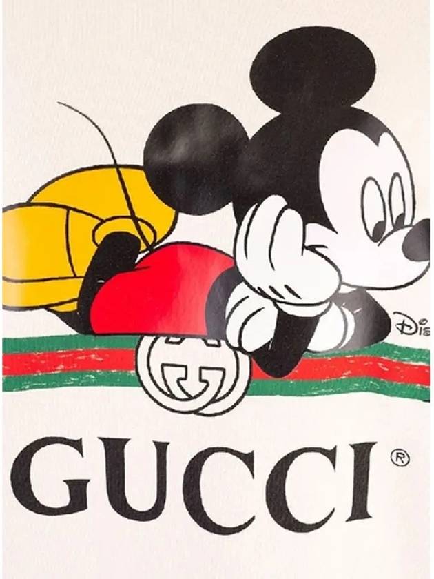 Disney Mickey Mouse hooded top ivory - GUCCI - BALAAN.