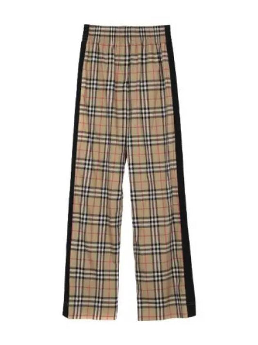 Check Cotton Pants Women s Chino - BURBERRY - BALAAN 1