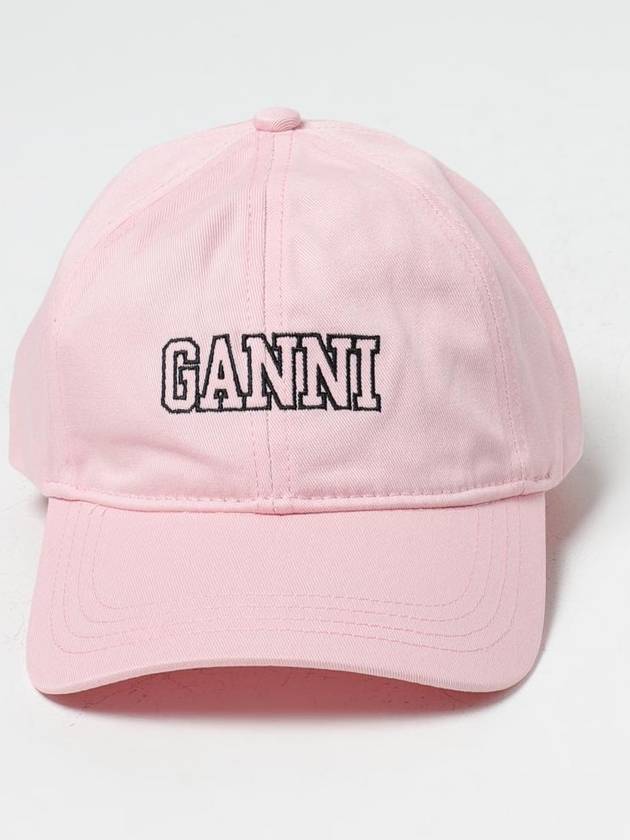 Embroid Logo Ball Cap Lilac - GANNI - BALAAN 3