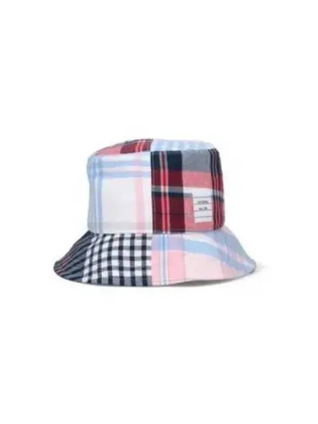 Patchwork Check Bucket Hat - THOM BROWNE - BALAAN 2