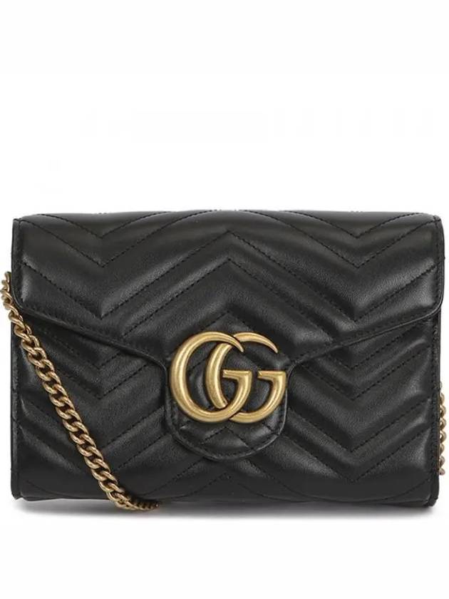 GG Marmont Matelasse Mini Crossbody Bag Black - GUCCI - BALAAN 2