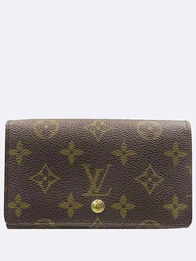 M61730 Monogram Canvas PORTE MONNAIR BILLETS TRESOR Medium Wallet - LOUIS VUITTON - BALAAN 1