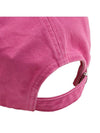 Logo Cotton Ball Cap Pink - GANNI - BALAAN 10