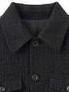 Pencey Tweed Trucker Jacket Black - NOIRER - BALAAN 5