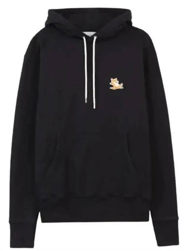 Chillax Fox Patch Classic Hoodie Black - MAISON KITSUNE - BALAAN 1