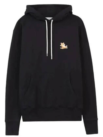 Chillax Fox Patch Classic Hoodie Black - MAISON KITSUNE - BALAAN 1