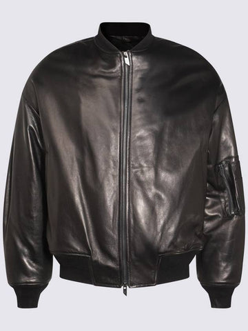 Salvatore Santoro Black Leather Jacket - SALVATORE SANTORO - BALAAN 1