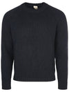 Men’s Merino Wool Knit Top Black - TEN C - BALAAN 3