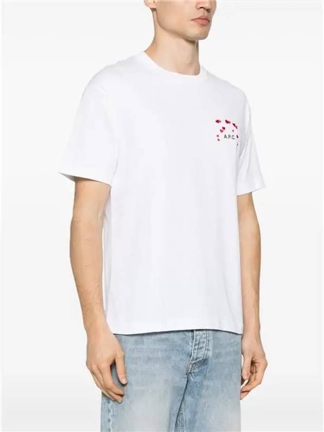 Heart Logo Cotton Short Sleeve T-Shirt White - A.P.C. - BALAAN 6