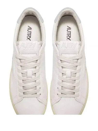 Dallas White Tab Leather Low Top Sneakers White - AUTRY - BALAAN 2