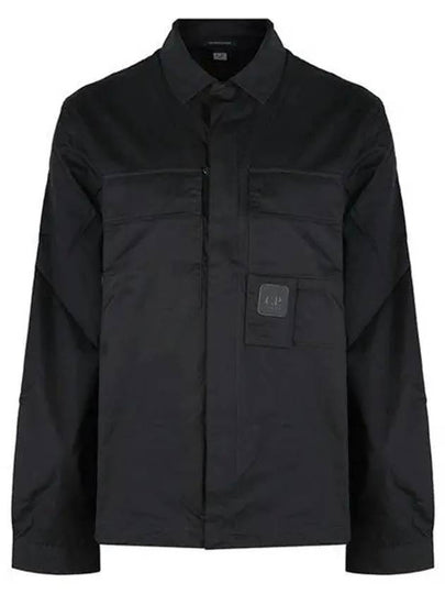 Men's Gabardine Shirt Zip Up Jacket Black - CP COMPANY - BALAAN 2