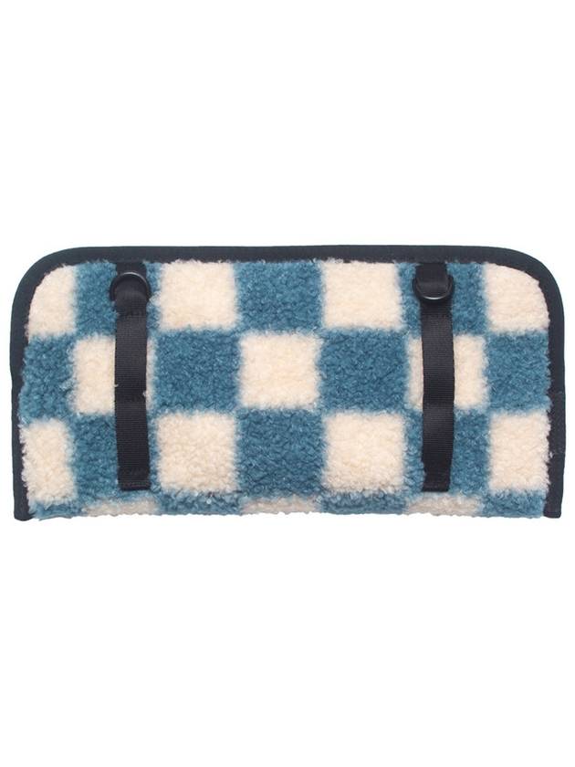 3 Way Boucle Checkboard Mini Bag Blue - DON’T ASK MY PLAN - BALAAN 4