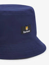 Cotton Reversible Bucket Hat Navy - BARBOUR - BALAAN 8