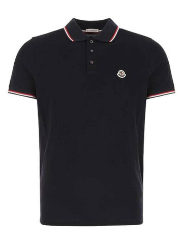 Polo T Shirt 8A703008455677X Navy - MONCLER - BALAAN 1