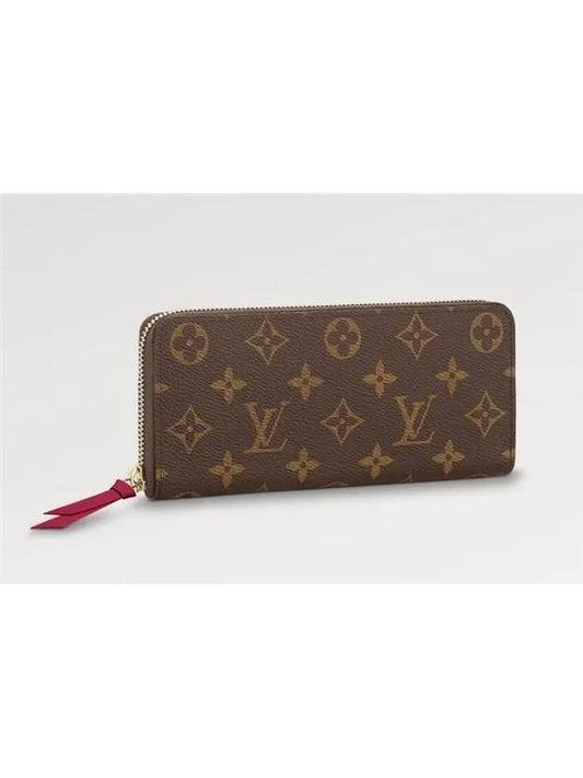 Monogram Clemence Long Wallet Brown Fuchsia - LOUIS VUITTON - BALAAN 2