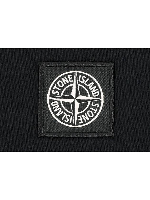 Kids Cotton Jersey Long Sleeve T-Shirt Black - STONE ISLAND - BALAAN 5