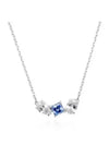 Mesmera Pendant Necklace Blue Silver - SWAROVSKI - BALAAN 2