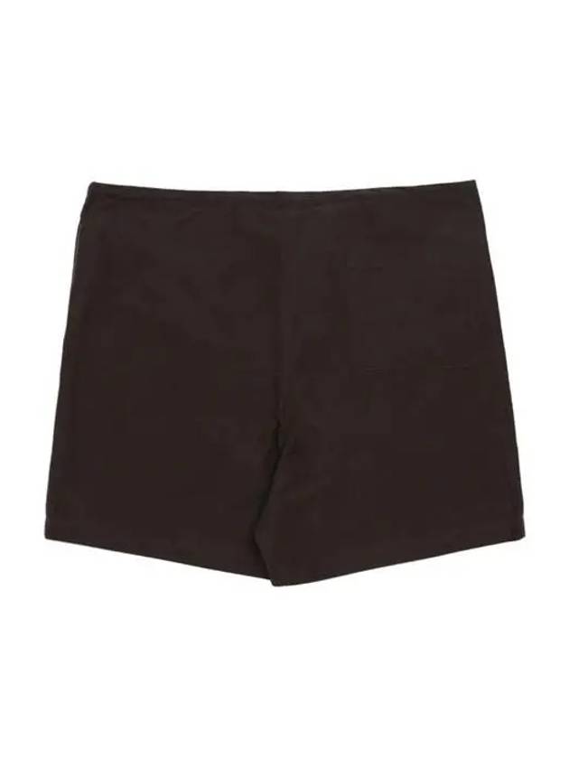 Men's Easy High Density Linen Weather Shorts Dark Brown - AURALEE - BALAAN 3