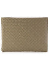 Intrecciato Half-Zip Clutch Bag Green - BOTTEGA VENETA - BALAAN 2