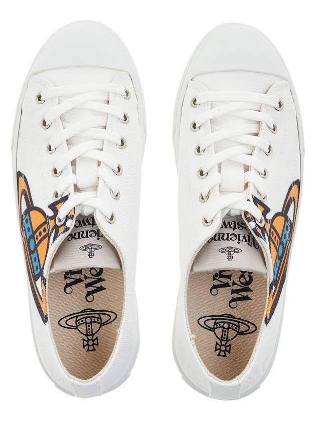 Plimsoll Low Top Sneakers White - VIVIENNE WESTWOOD - BALAAN 7