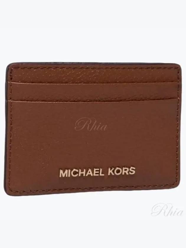 Pebble Leather Card Wallet Brown - MICHAEL KORS - BALAAN 2