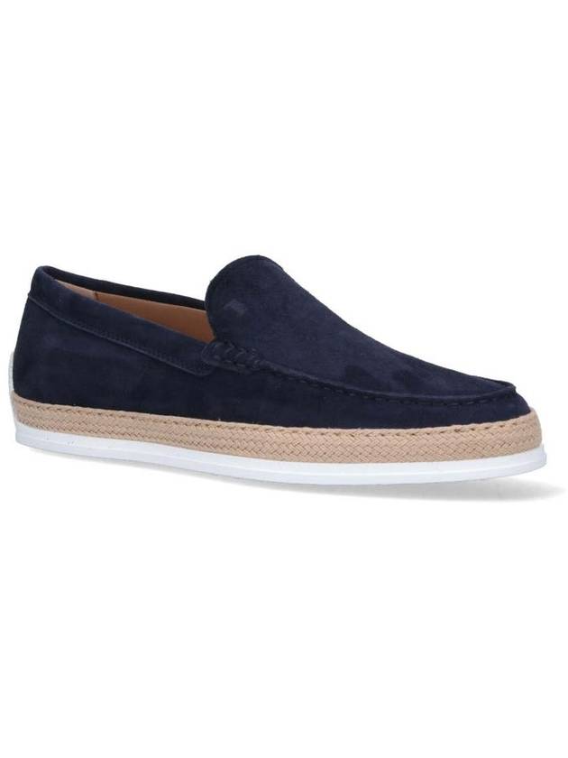 Men's Suede Slip-On Loafers Navy - TOD'S - BALAAN 3