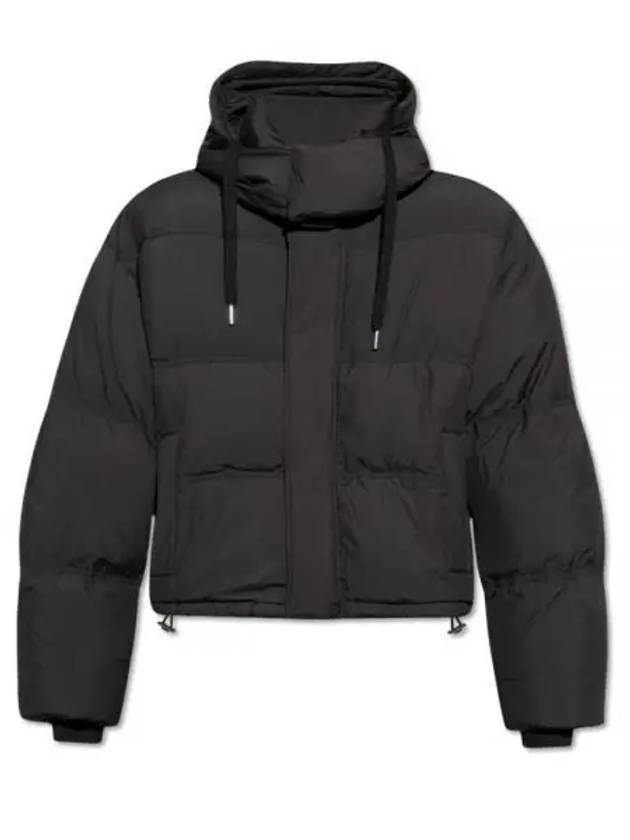 Oversized Nylon Puffer Down Jacket Black - AMI - BALAAN 2