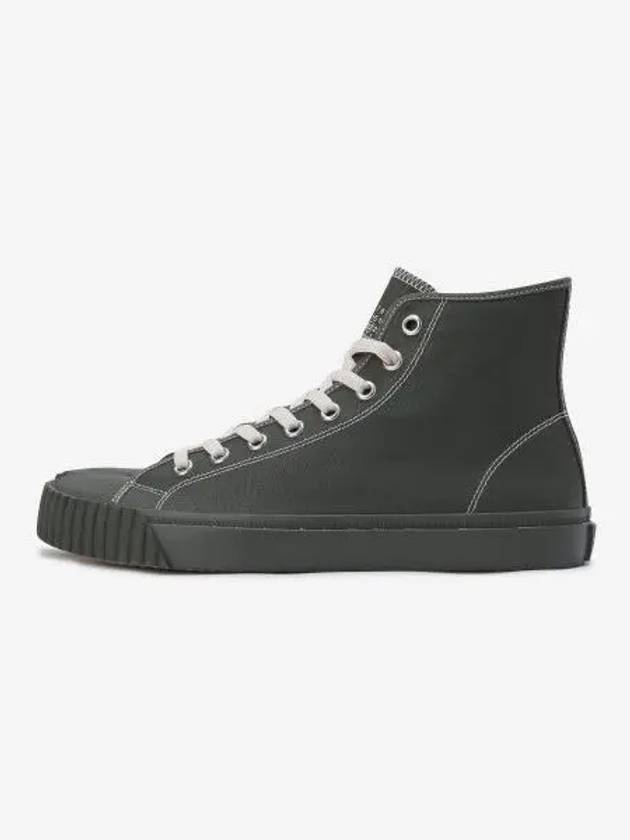 Tabi Canvas High Top Sneakers Army Green - MAISON MARGIELA - BALAAN 2