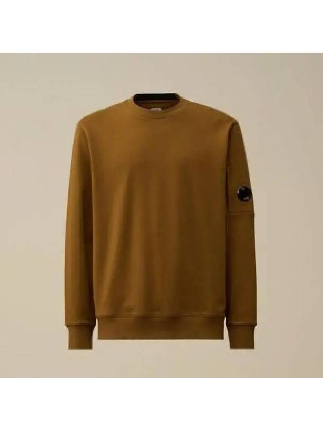 Diagonal Raised Fleece Lens Sweatshirt Toffee - CP COMPANY - BALAAN 2