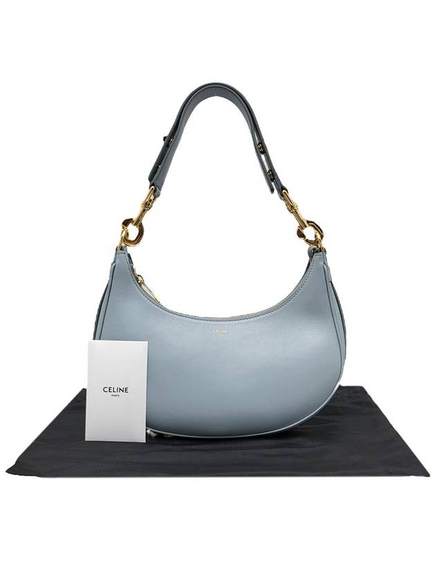 Women s Celine 196923 Ice Blue Color Leather Abba Hobo Shoulder Bag - CELINE - BALAAN 9