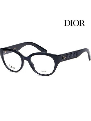 Glasses frame CD3264 EDU dark blue round horn rim women s fashion - DIOR - BALAAN 1