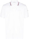 Logo Patch Polo Shirt White - MONCLER - BALAAN 1