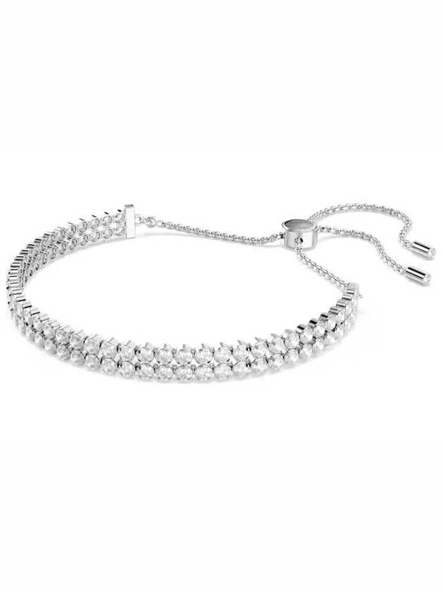 Matrix Tennis Round Cut Rhodium Plated Bracelet Silver - SWAROVSKI - BALAAN 3