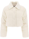 Crop Corduroy Cotton Padding White - MIU MIU - BALAAN 1