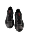 America's Cup Leather Low Top Sneakers Black - PRADA - BALAAN 2