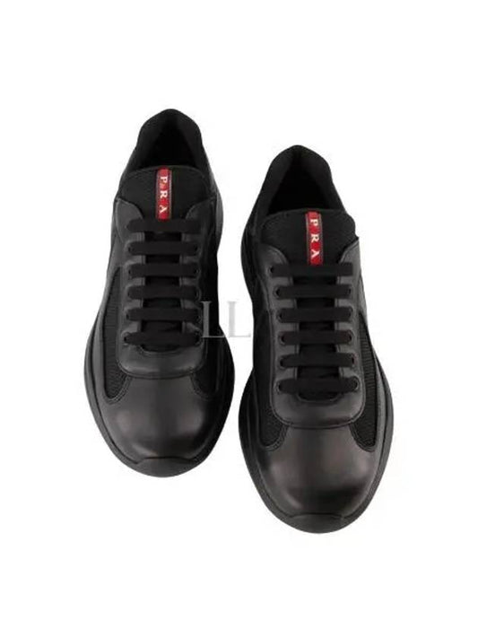 America's Cup Leather Low Top Sneakers Black - PRADA - BALAAN 2