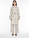 Titrench Cotton Trench Coat Ecru - MAX MARA - BALAAN 6