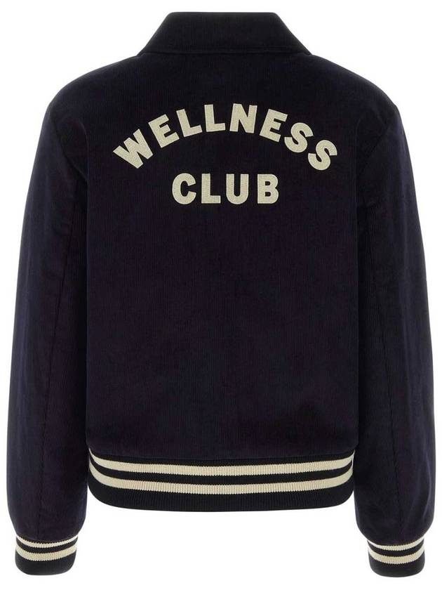 Wellness Corduroy Bomber Jacket Navy - SPORTY & RICH - BALAAN 3