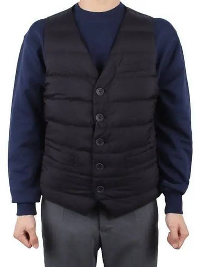 V-Neck Down Vest Black - HERNO - BALAAN 2