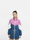 Women's Icon Crash Windbreaker Pink Navy - NIKE - BALAAN 2