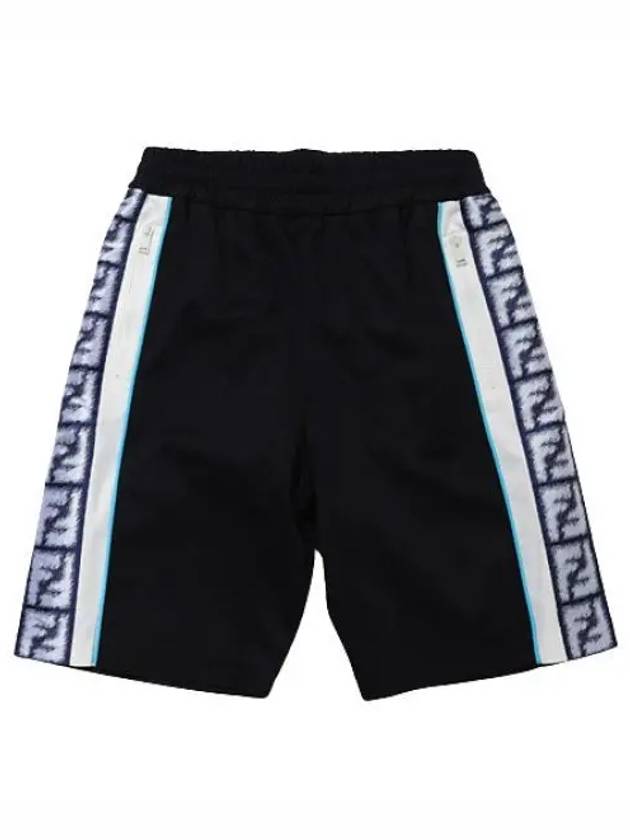 Bermuda Jersey Shorts Blue - FENDI - BALAAN 2