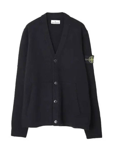 Geelong wool knit cardigan loose fit - STONE ISLAND - BALAAN 1