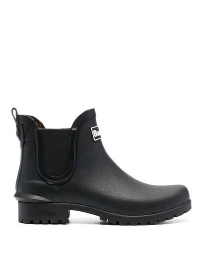 Wilton Wellington Chelsea Rain Boots Black - BARBOUR - BALAAN 2