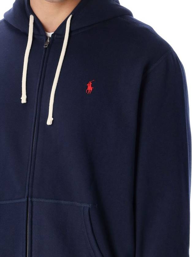 Embroidered Pony Logo Zip Up Hoodie Navy - POLO RALPH LAUREN - BALAAN 4