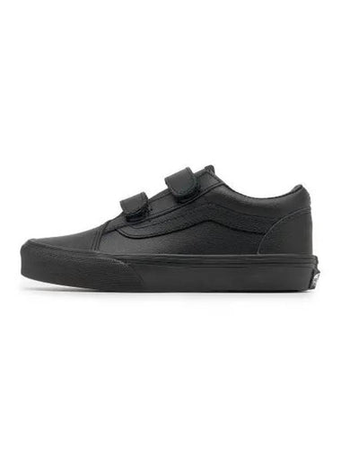 KIDS Old School Velcro Classic Tumble Black Mono VN000CYAHF91 - VANS - BALAAN 1